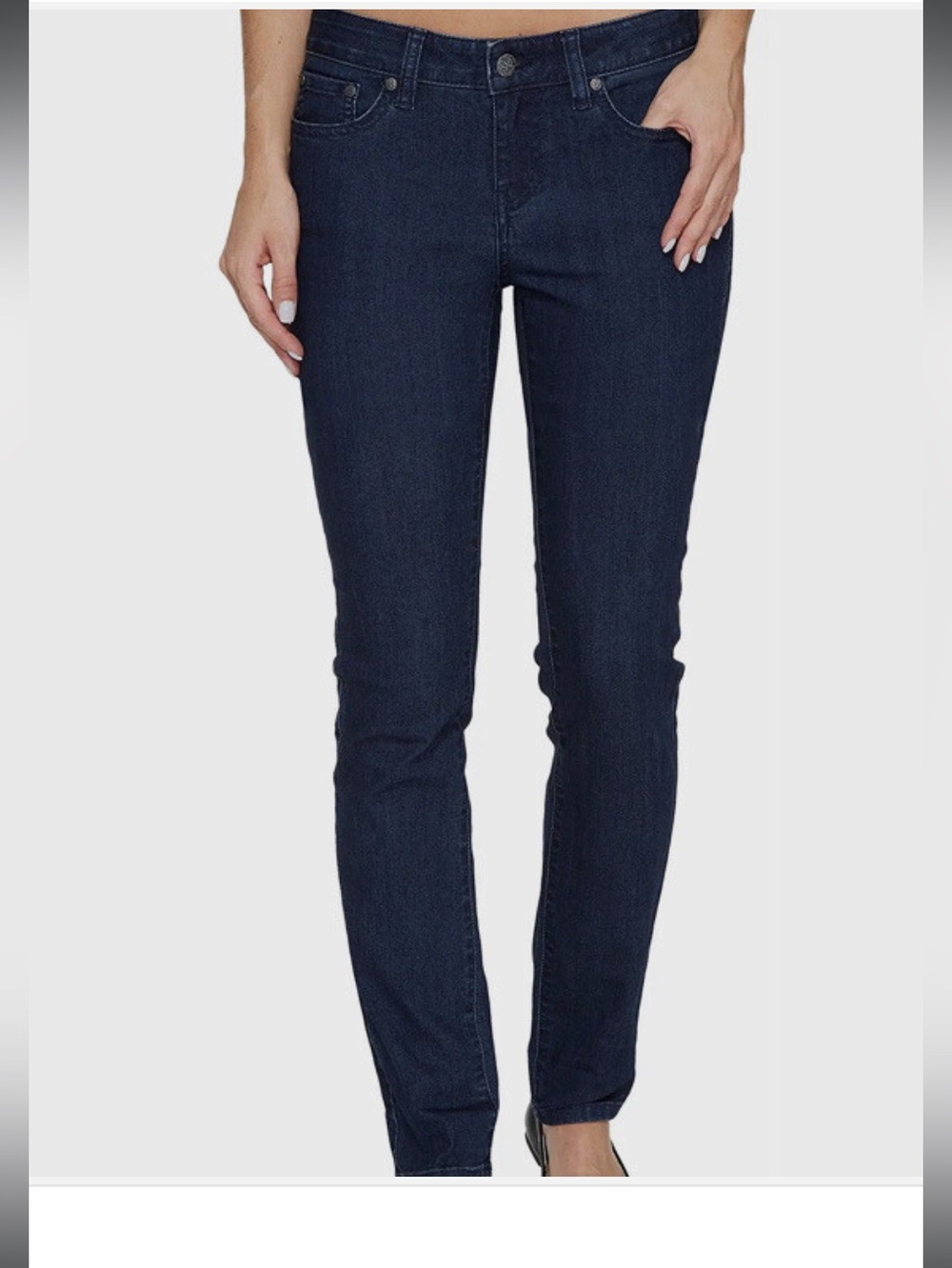prAna Kara Mid-Rise Organic Dark Blue Narrow Leg Women’s Jeans